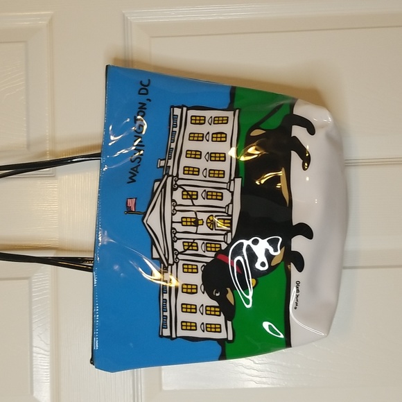 Marc Tetro NYC Medium Zip Daschsund Tote Washington Dc - Picture 6 of 16